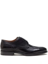 Dolce & Gabbana Brogue Detail Derby Shoes In Black