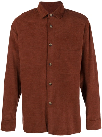 A Kind Of Guise Corduroy Long Sleeved Shirt In Brown