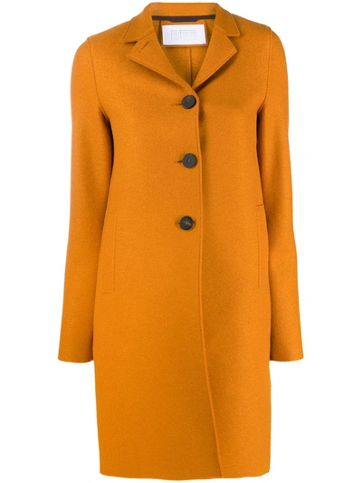 Harris Wharf London Single-breasted Wool Coat In Orange