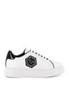 Philipp Plein Stones Hexagon Sneakers In White In Multicolour