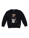 POLO RALPH LAUREN INLAID POLO BEAR SWEATER