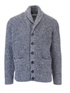 BRUNELLO CUCINELLI CARDIGAN WITH BUTTONS IN GREY