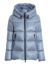 MONCLER SERITTE PUFFER JACKET IN LIGHT BLUE