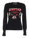Philosophy Di Lorenzo Serafini Santa's Helper Print Jumper In Black