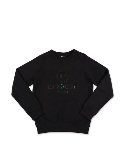 Balmain Kids' Logo Sweatshirt In Black