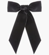 Jennifer Behr Darla Satin Bow Hair Clip In Black