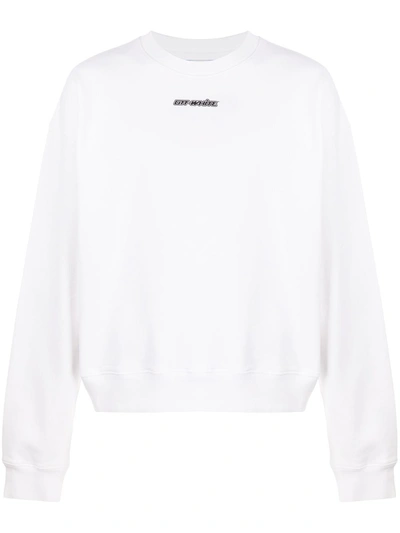 Pre-owned Off-white Oversize Fit Marker Arrows Crewneck Sweatshirt White/red