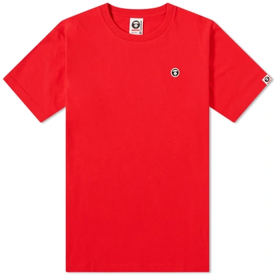 Aape By A Bathing Ape Aape One Point Tee In Red