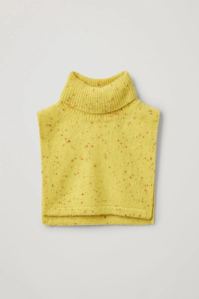 Cos Kids' Cashmere Roll Neck Scarf In Yellow