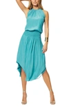 Ramy Brook Audrey Sleeveless Blouson Midi Dress In Jade