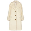 RED VALENTINO IVORY FAUX SHEARLING COAT,3918468