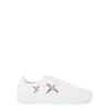 AXEL ARIGATO CLEAN 90 BIRD EMBROIDERED LEATHER SNEAKERS,3919398