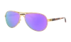 Oakley Feedback Prizm Violet Aviator Ladies Sunglasses Oo4079 407939 59 In Gold