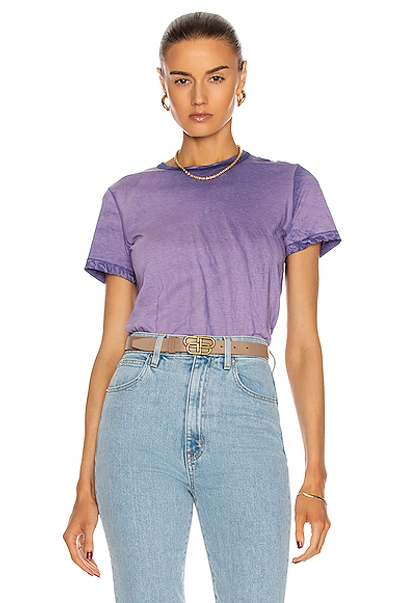 Cotton Citizen Distressed Crewneck Tee In Lilac Mix