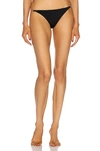 Versace Lycra Triangle Bikini Bottoms In Black