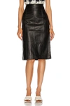 PROENZA SCHOULER WHITE LABEL LIGHTWEIGHT LEATHER PENCIL SKIRT,PSWL-WQ9