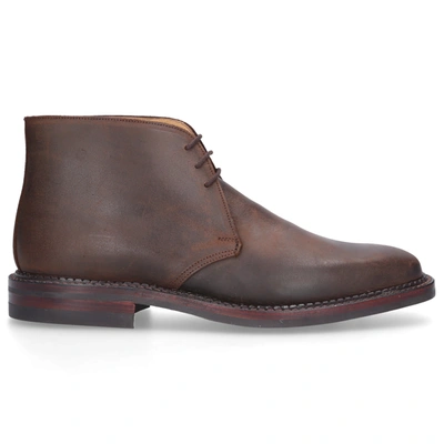 Crockett & Jones Ankle Boots Molton Calfskin In Brown
