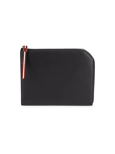 Bally Leather Travel Wallet In Black