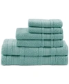 Madison Park Adrien Super-soft Cotton 6-pc. Towel Set Bedding In Seafoam