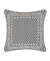 J Queen New York Houston Decorative Pillow, 18" X 18" In Charcoal
