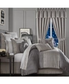 J Queen New York Houston California King 4 Pieces Comforter Set Bedding In Charcoal