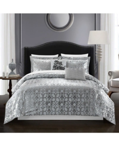 Chic Home Shefield 5 Piece Queen Comforter Set Bedding In Gray