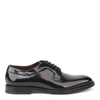 DOLCE & GABBANA BLACK DERBY LACE-UP LEATHER SHOES,11555031