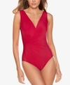 Miraclesuit Twisted Sisters Esmerelda One-piece Swimsuit In Grenadine Red