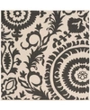 Surya Alfresco Alf-9612 Black 7'3" Square Area Rug, Indoor/outdoor In Black