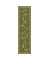 Liora Manne Carmel Dragonfly 1'11" X 7'6" Runner Rug In Green