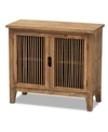 Furniture Clement Rustic Transitional 2 Door Spindle Accent Storage Cabinet In Brown