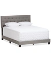 Furniture Cassandra Queen Bed In Light Grey