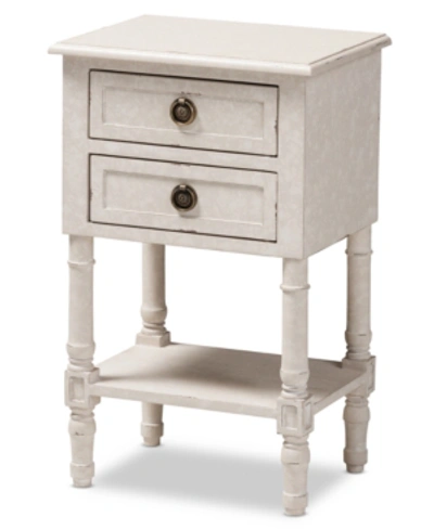 Furniture Lenore 2-drawer Nightstand In White