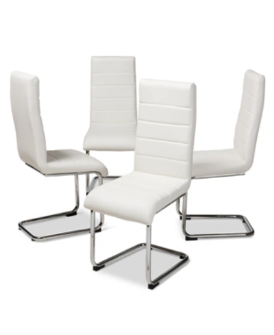 Furniture Marlys Dining Chair (set Of 4) In White