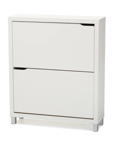 Furniture Eemeli Modern Shoe Cabinet In White