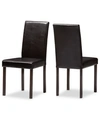 Furniture Dunxie Dining Chair (set Of 2) In Dark Brown