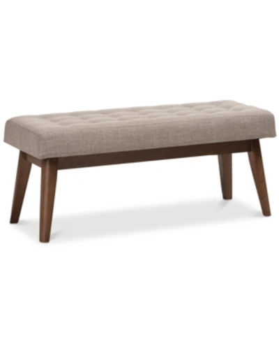 Furniture Keela Bench In Light Grey