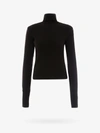 Bottega Veneta Black Ribbed Wool Turtleneck Sweater In Black