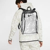 Nike Brasilia Clear Backpack Clear/black Size One Size In Clear/black
