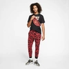 Nike Sportswear Tech Fleece Men's Printed Joggers (pueblo Red) - Clearance Sale In Pueblo Red,black