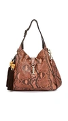 WHAT GOES AROUND COMES AROUND GUCCI PYTHON NEW JACKIE SHOULDER BAG (PREVIOUSLY OWNED)
