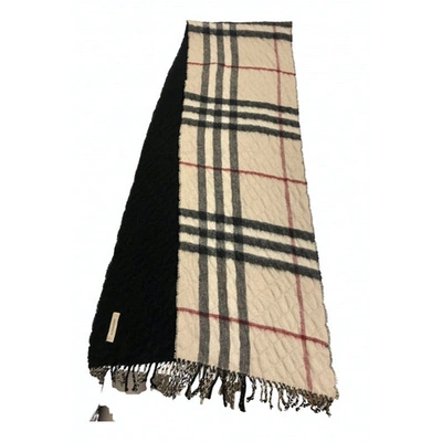 Pre-owned Burberry Brown Cashmere Scarves