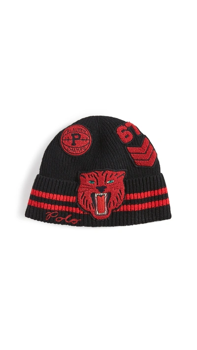 Polo Ralph Lauren New Tiger Mascot Cuff Hat In Black ModeSens