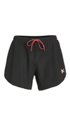 District Vision Aaron Compression Track Shorts In Black