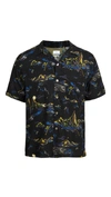 PS BY PAUL SMITH CASUAL FIT FLORAL SHORT SLEEVE SHIRT