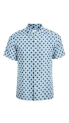 PS BY PAUL SMITH CASUAL FIT POLKA DOT SHORT SLEEVE SHIRT