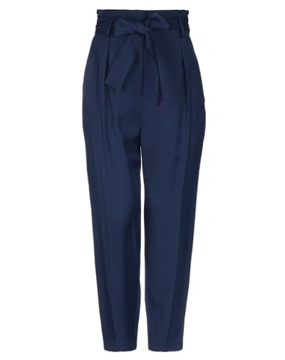 Elisabetta Franchi Pants In Dark Blue
