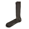 Polo Ralph Lauren Ribbed Cashmere-blend Dress Socks In Olive
