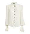 BALMAIN SMOCKED-CUFF SHIRT,15965855