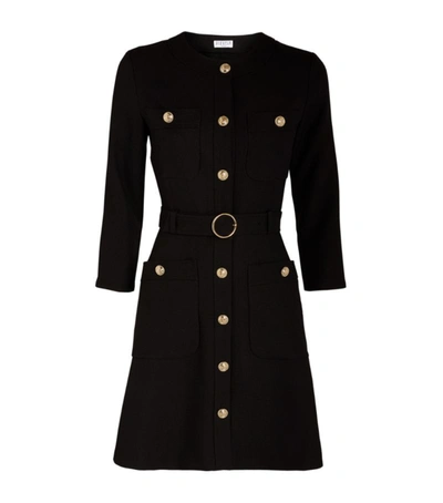 Claudie Pierlot Rider Button-detail Dress In Black